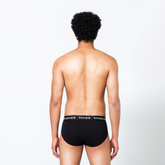 Stretch Cotton Brief - Black